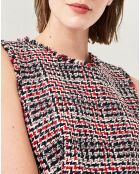 Robe Cassandre brodée marine/groseille