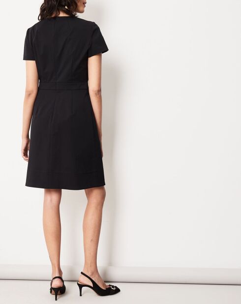 Robe Sophia à laçage noire