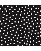Housse de selle de vélo à pois noire