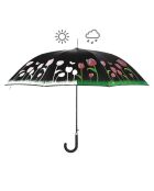 Parapluie droit automatique avec tulipes multicolore