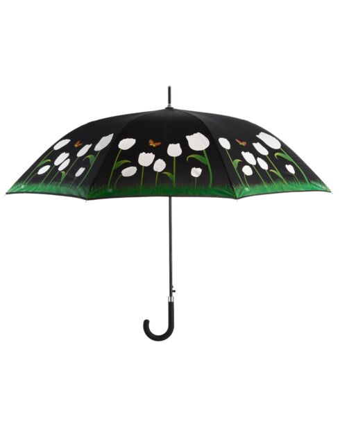 Parapluie droit automatique avec tulipes multicolore