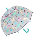 Parapluie Enfant phosphorescent Dinosaures transparent