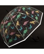 Parapluie Enfant phosphorescent Dinosaures transparent