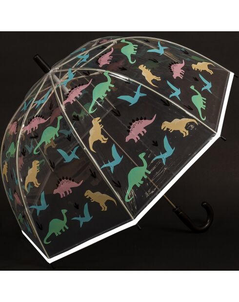 Parapluie Enfant phosphorescent Dinosaures transparent