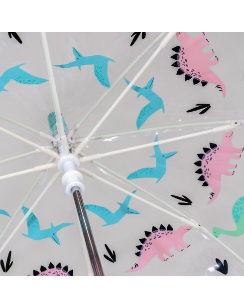 Parapluie Enfant phosphorescent Dinosaures transparent