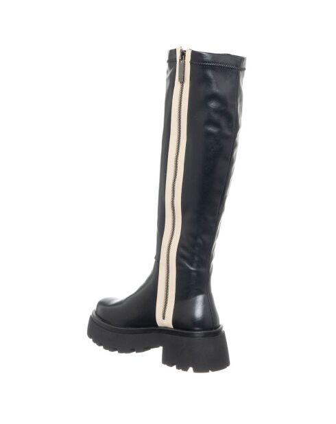 Bottes Simona noires - Talon 6 cm