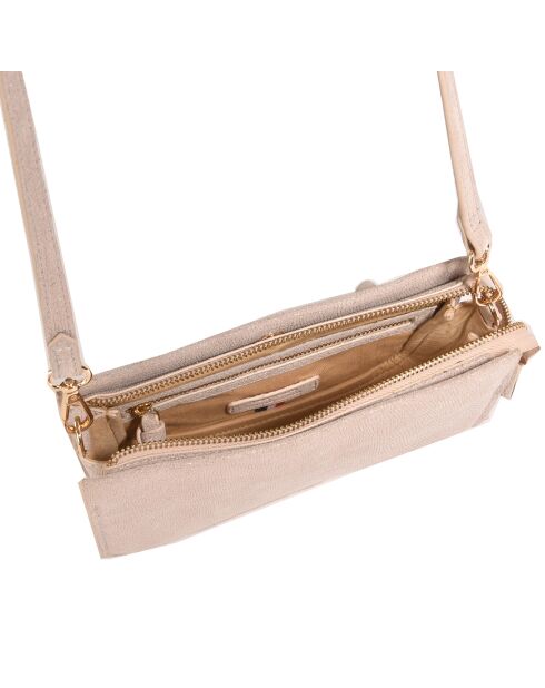 Sac en Cuir python Heloise blossom - 14x22x4 cm