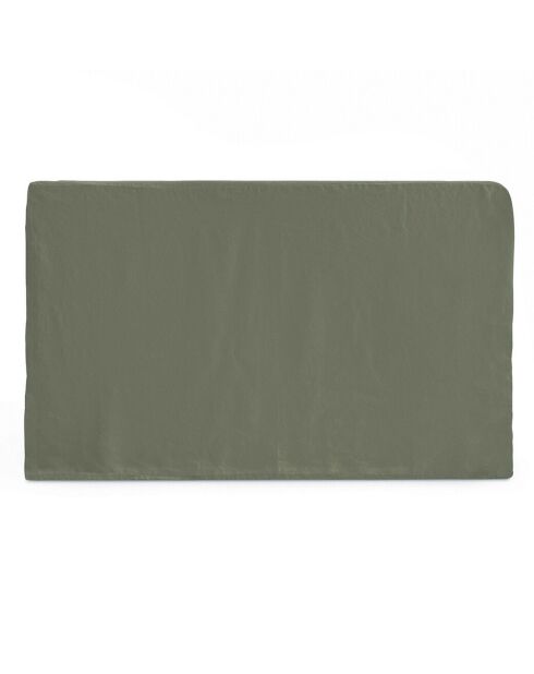 Funda de cabecera Abella gris caqui 100% lino
