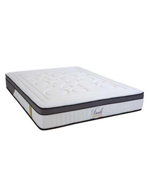 Matelas Tivoli Mémoire de forme et Mousse Supersoft blanc - 140x190 cm