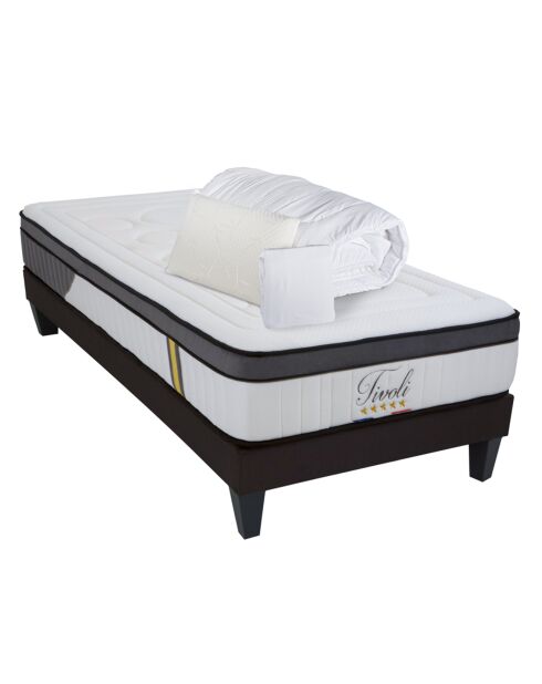 Pack prêt-à-dormir Tivoli blanc - 90x190 cm