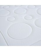 Ensemble Tivoli Matelas Mémoire de forme + Sommier Bois blanc/noir - 140x190 cm