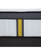 Ensemble Tivoli Matelas Mémoire de forme + Sommier Bois blanc/noir - 160x200 cm