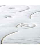 Ensemble Reina 2.0 Matelas Ressorts ensachés + Sommier Bois blanc/noir - 90x200 cm