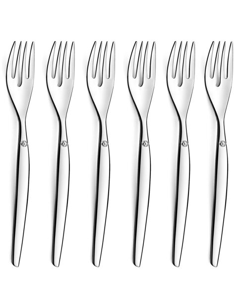 Set dessert Jet Miroir gris - 13 pièces