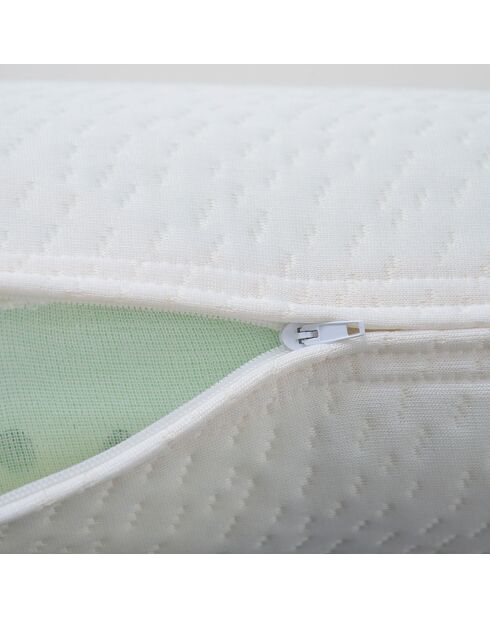 Traversin à Mémoire de forme BIO blanc - 150x35 cm