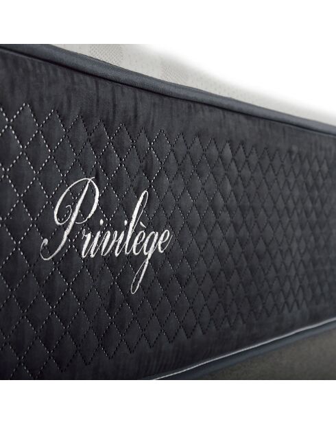 Matelas Mémoire de forme Privilège anthracite/blanc - 90x190 cm