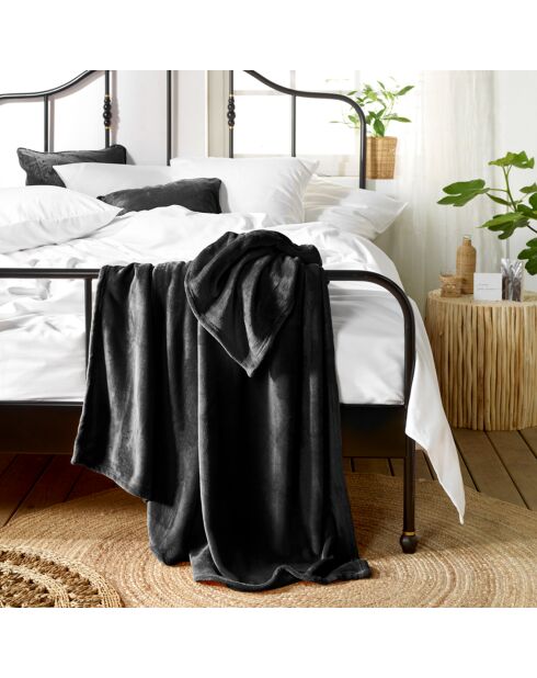 Plaid Snuggly noir - 150x200 cm