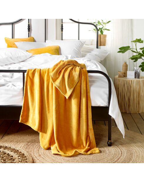 Plaid Snuggly jaune doré  - 150x200 cm