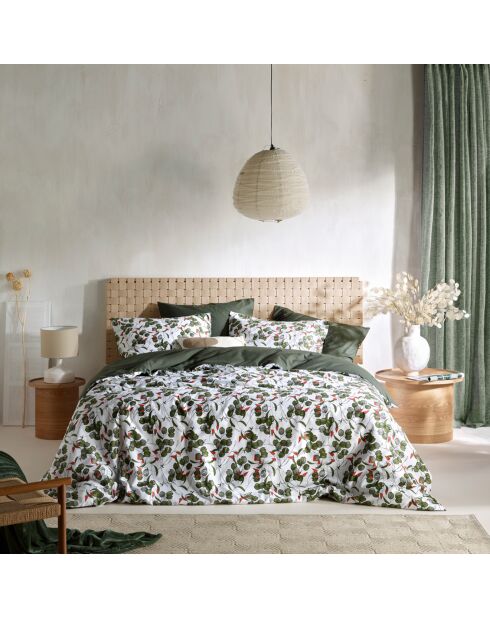 Parure housse de couette 100% Percale de Coton Whisper douglas fir