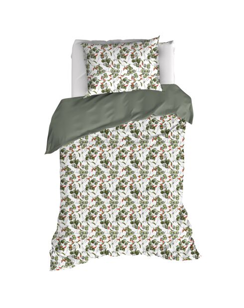 Parure housse de couette 100% Percale de Coton Whisper douglas fir