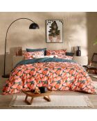 Parure housse de couette 100% Percale de Coton Aria june bug