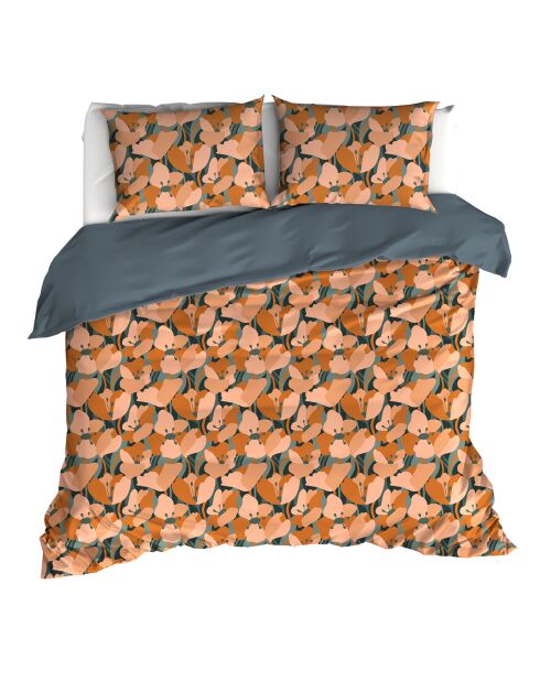 Parure housse de couette 100% Percale de Coton Aria june bug
