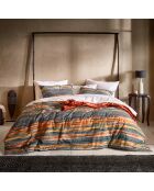 Parure housse de couette 100% Percale de Coton Georges tofu