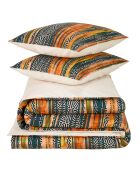 Parure housse de couette 100% Percale de Coton Georges tofu