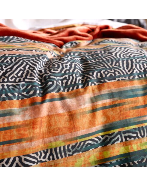Parure housse de couette 100% Percale de Coton Georges tofu