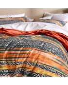 Parure housse de couette 100% Percale de Coton Georges tofu