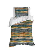 Parure housse de couette 100% Percale de Coton Georges tofu