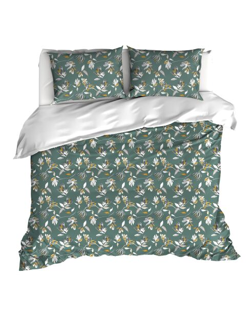 Parure housse de couette 100% Percale de Coton Acacia nimbus cloud