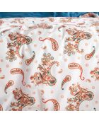 Parure housse de couette 100% Percale de Coton Sybil maroccan blue