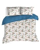 Parure housse de couette 100% Percale de Coton Sybil maroccan blue