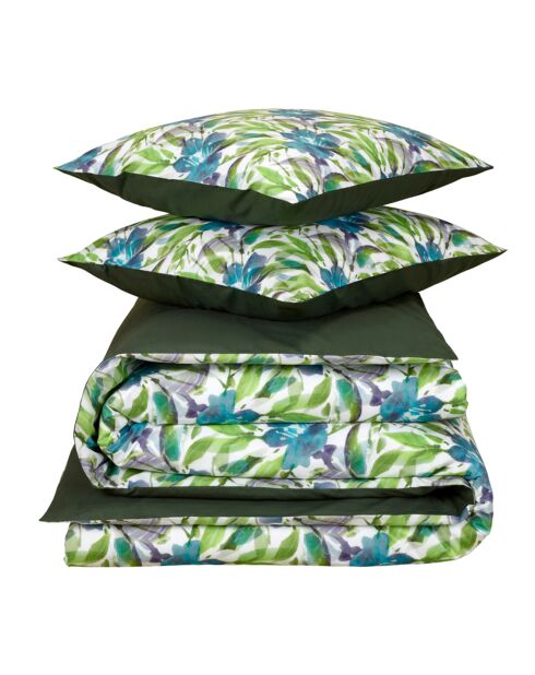Parure housse de couette 100% Percale de Coton Bellflower eden
