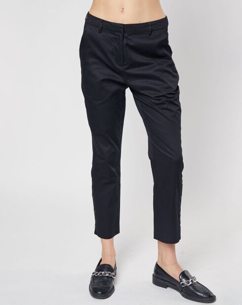 Pantalon chino Palmito en Coton noir