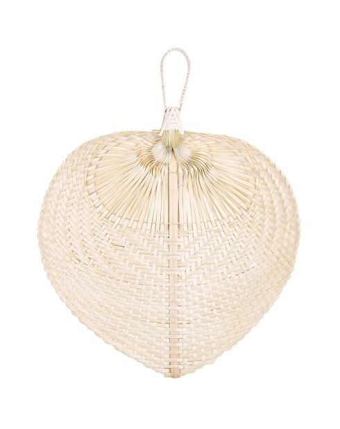 3 Wanddekorationen beige/schwarze Blätter - 36x30 cm