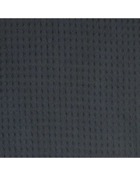 Jeté de canapé gaufré en coton gris anthracite - 170x250 cm