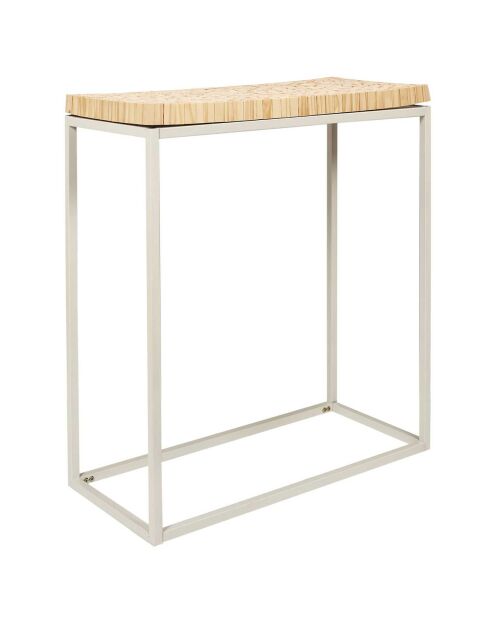 Console Rondin beige/blanc - 75x84.8x35 cm