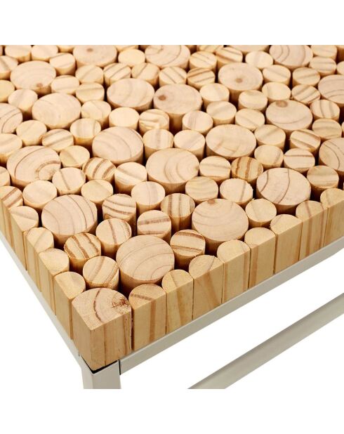 Console Rondin beige/blanc - 75x84.8x35 cm