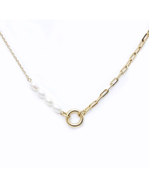 Collier Noelia Perles de culture doré