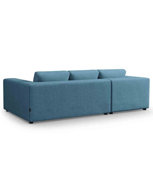 Trendiges 5-Sitzer-Ecksofa, blau, links, 282 x 174 x 72 cm