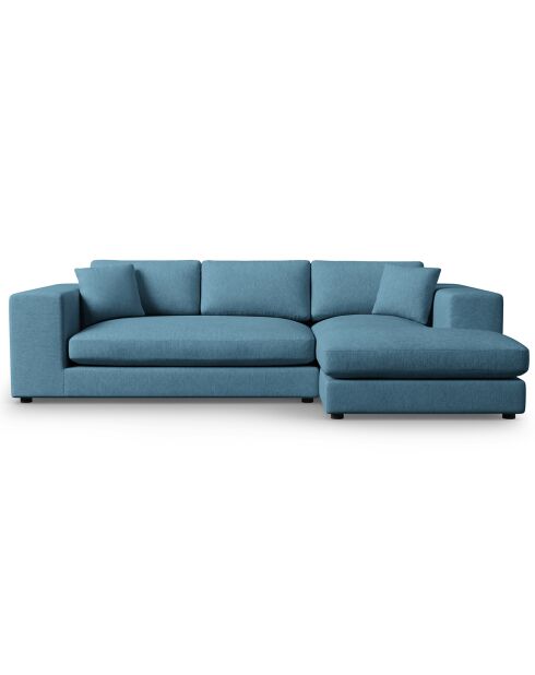 Trendy 5-zits blauwe rechterhoekbank - 282x174x72 cm