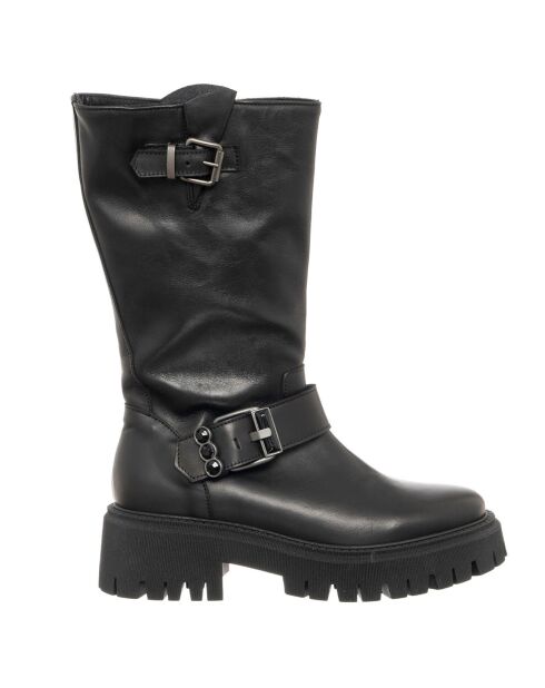 Bottes en Cuir Etto noires