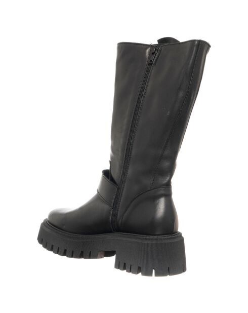 Bottes en Cuir Etto noires