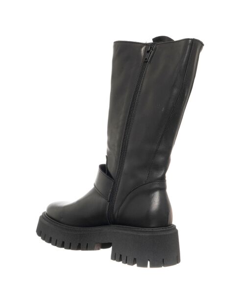 Bottes en Cuir Etto noires