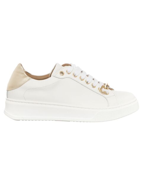 Sneakers en Cuir Olvo blanches