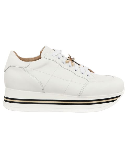 Witte Ittif leren sneakers