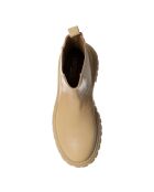 Boots en Cuir Olcy beiges