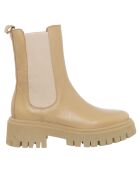 Boots en Cuir Olcy beiges